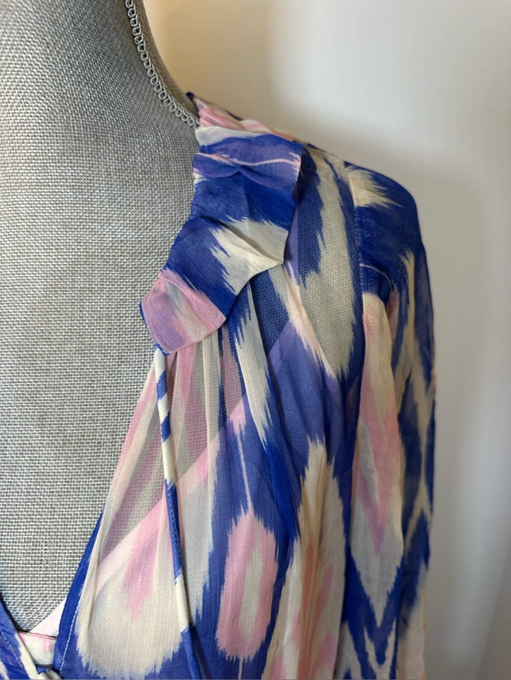 Anthropologie The Marais Printed Chiffon Maxi Dress size medium - Picture 6 of 15